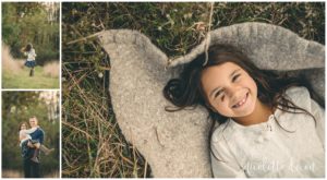 Girl laying in a field in Sewickley Heights Borough Park near Pittsburgh